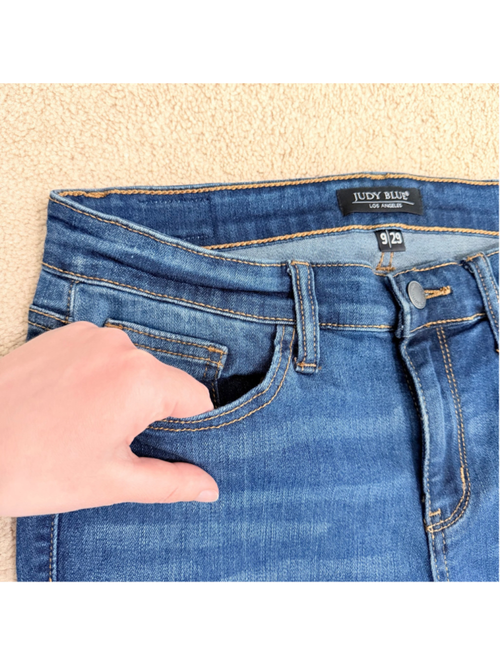 Judy Blue Capri Fit Jeans Women's Size 29 Blue Denim - Picture 4 of 11